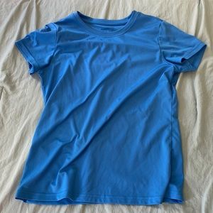 Blue athletic t-shirt